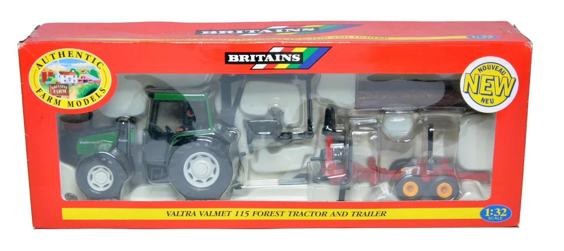 Britains Farm 1/32 diecast model issue comprising No. 09461 Valtra Valmet 115 Forest Tractor and