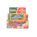 Dinky Duo comprising No. 208 VW Porsche 914 and No. 206 Customised Stingray. Very good to