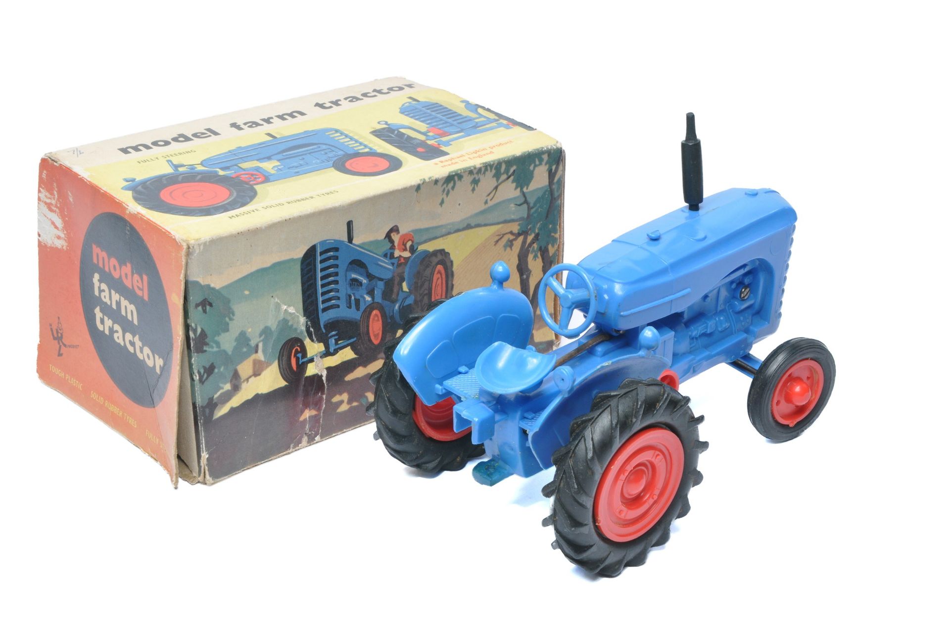 Raphael Lipkin (England) approx 1/24 plastic scale model of the Massey Harris Tractor in blue. - Image 2 of 4
