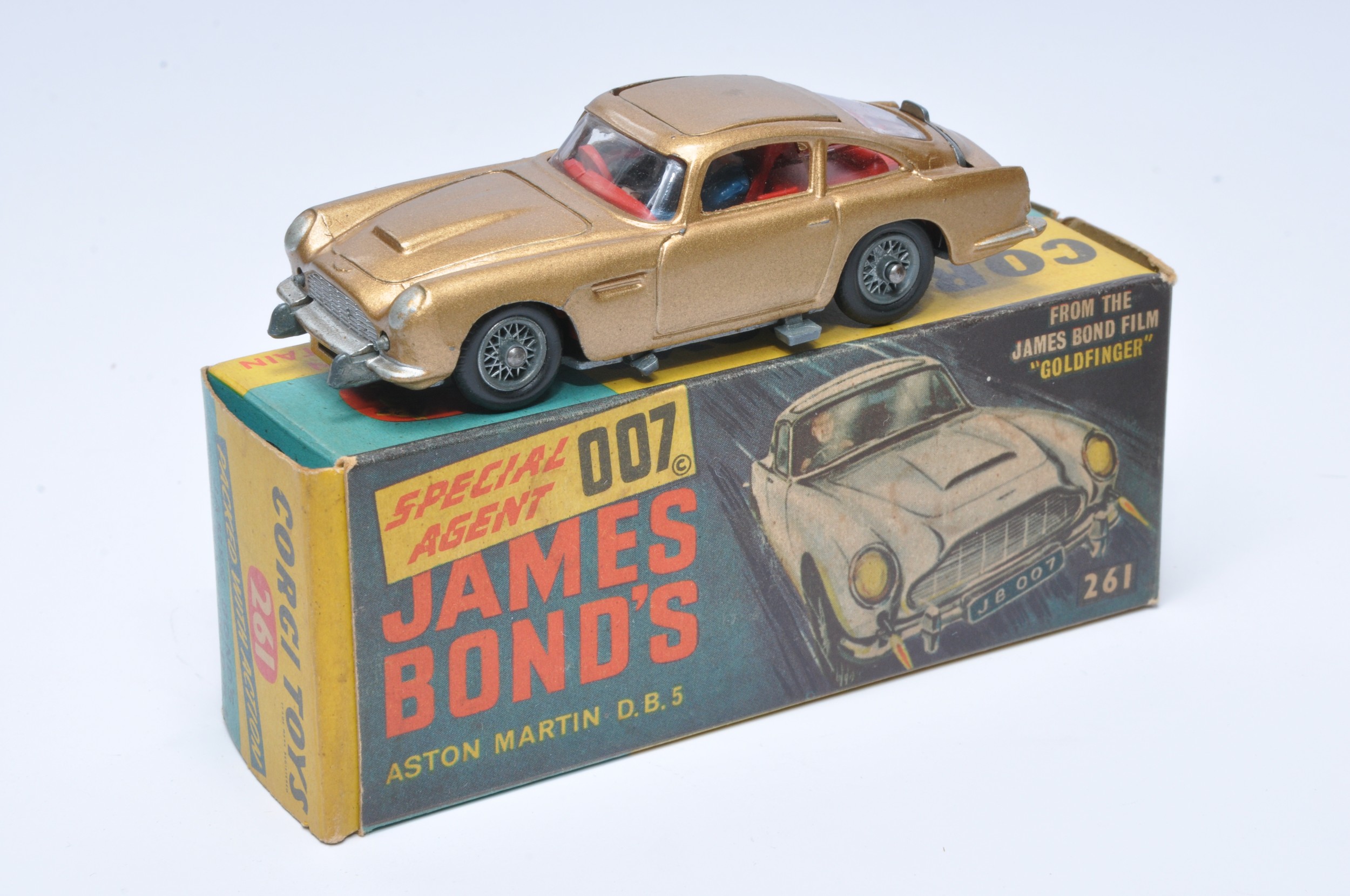 Corgi No. 261 James Bond 007 Aston Martin DB5. Displays generally excellent with little sign of - Image 3 of 6