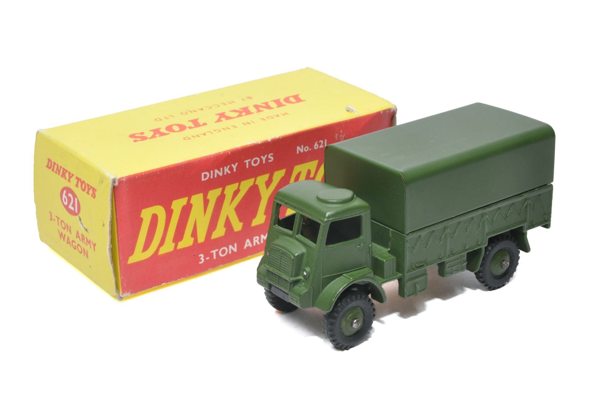 Dinky No. 621 3-Ton Army Wagon. Displays excellent with little sign of wear. In good original (non