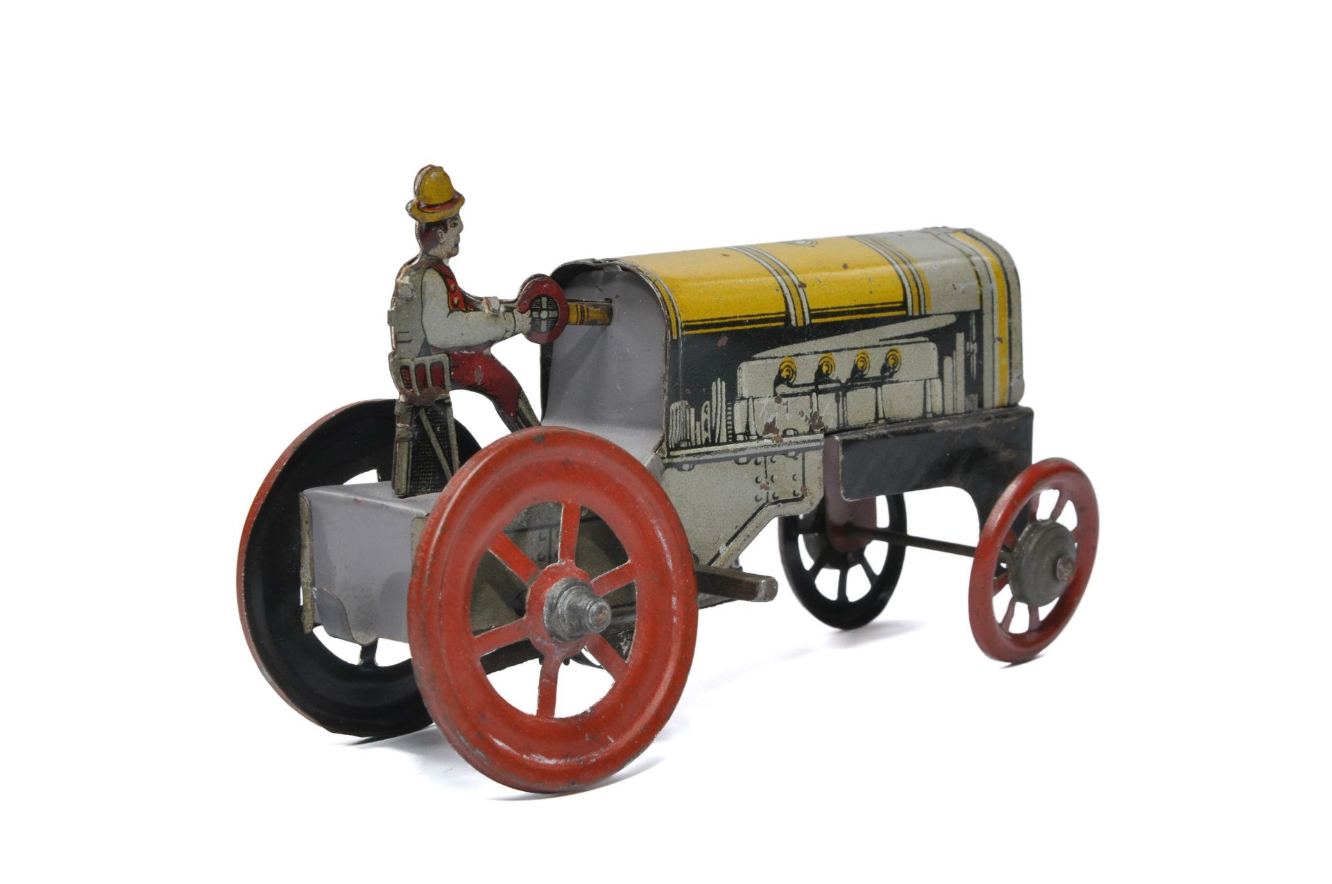Distler Penny Toy German Mechanical Tractor with driver. In working order. Displays good with some - Image 3 of 3