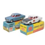 Corgi duo of Rover 2000 issues (Colour variations as shown). Both display Generally fair to good and