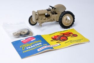 Airfix 1/20 plastic model of the Ferguson Tractor in grey. Incomplete and in need of repair to (