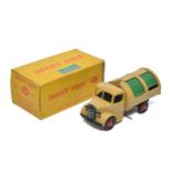 Dinky No. 252 / 25V Refuse Wagon. Fawn / Green with red hubs. Displays excellent with little sign of