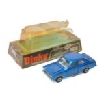 Dinky No. 168 Ford Escort. Metallic blue with white interior. Displays very good with the odd