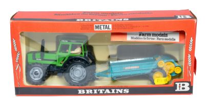 Britains Farm 1/32 diecast model issue comprising No. 9596 Deutz DX110 Tractor and (metallic