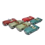 Corgi group of loose diecast issues comprising 4 x MGA's in various colours plus two Triumph TR3'