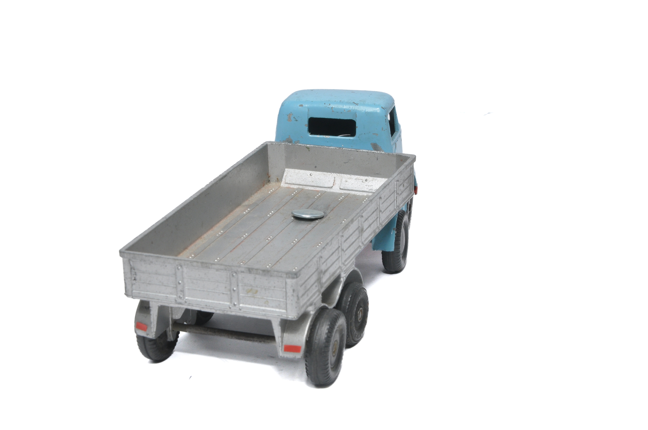 Mettoy Castoys mechanical articulated lorry. Light blue cab, with red grille, base & interior, - Image 2 of 3