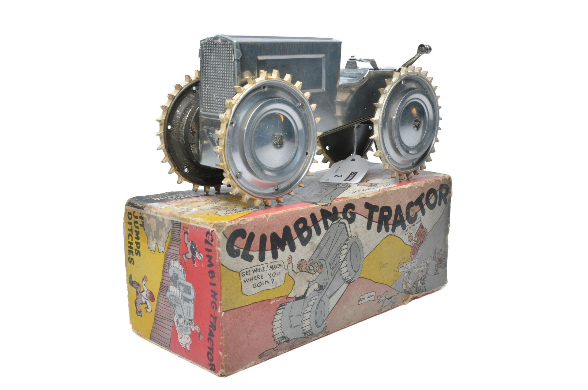 Animate (USA) Tinplate Crawler Tractor. Displays very good with good original box. - Image 2 of 3
