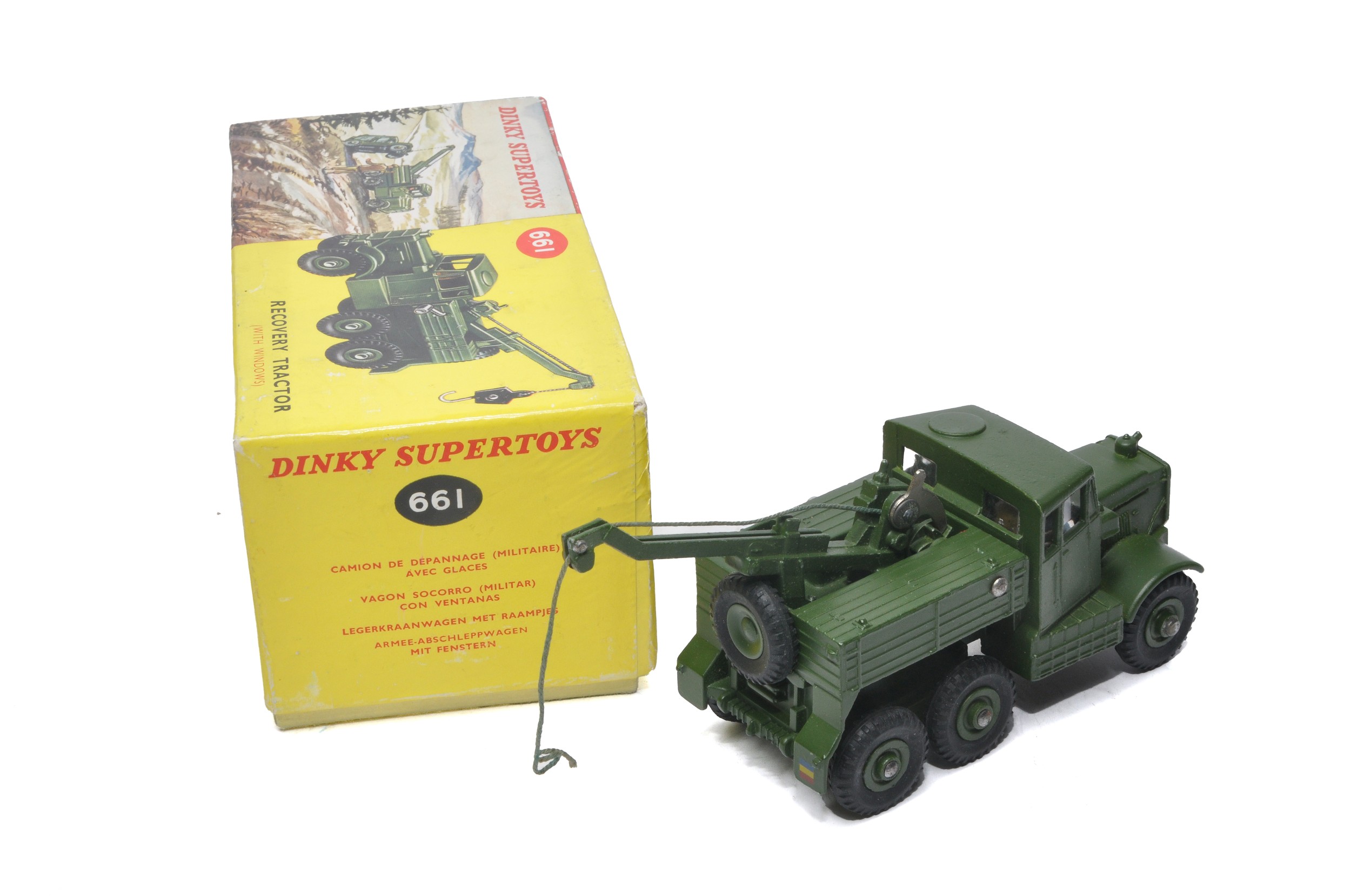 Dinky No. 661 Army Recovery Tractor with windows. Later issue displays excellent with little sign of - Image 2 of 2