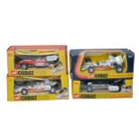 Corgi trio of Whizzwheels Racing cars plus one other as shown. Generally excellent in good or very