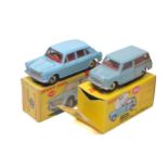 Dinky duo comprising No. 140 Morris 1100, light blue, red interior, good in good box plus No. 199