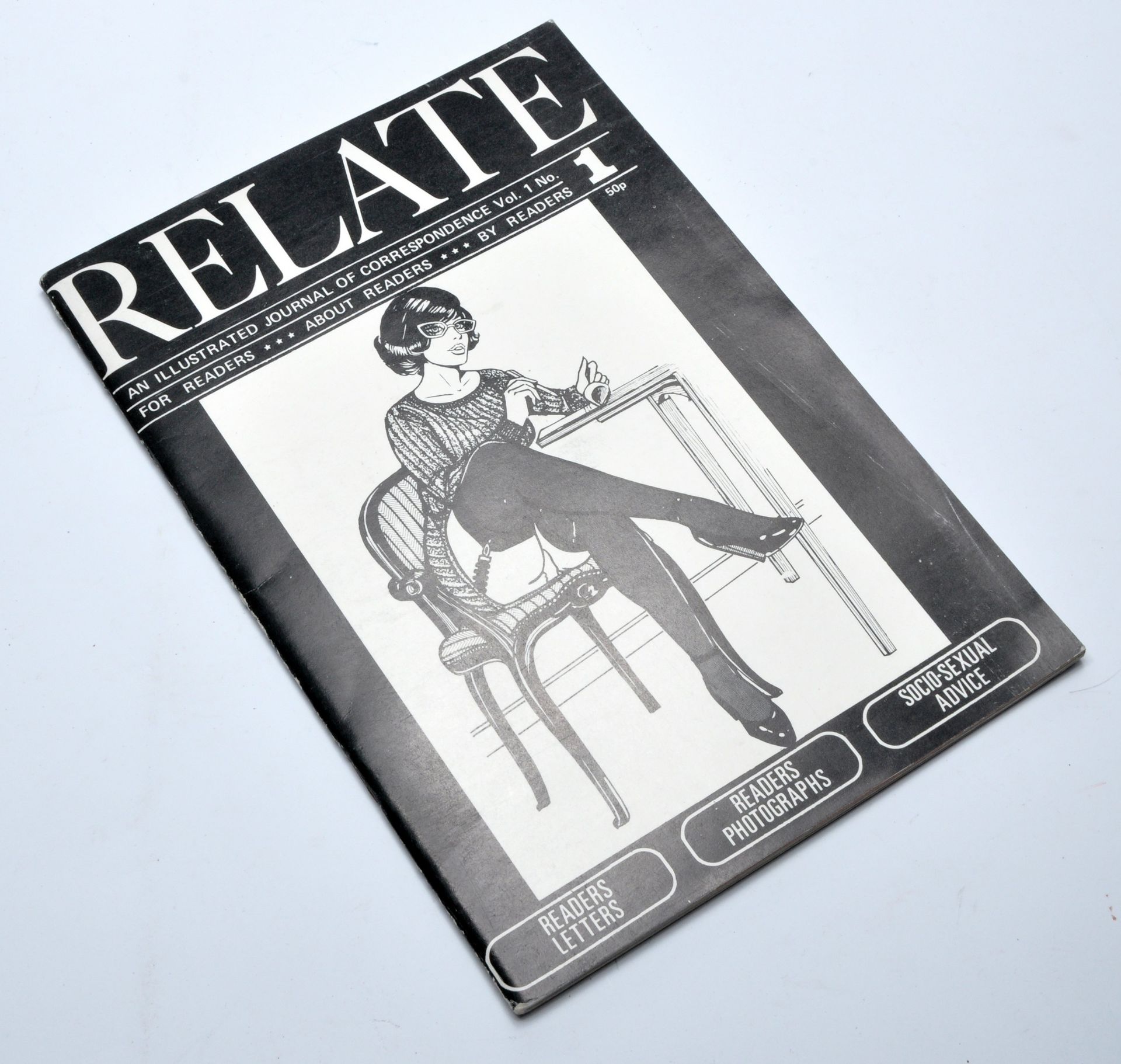 Adult Glamour Magazine / Vintage Erotica, comprising single issue of Relate, issue 1. Please note