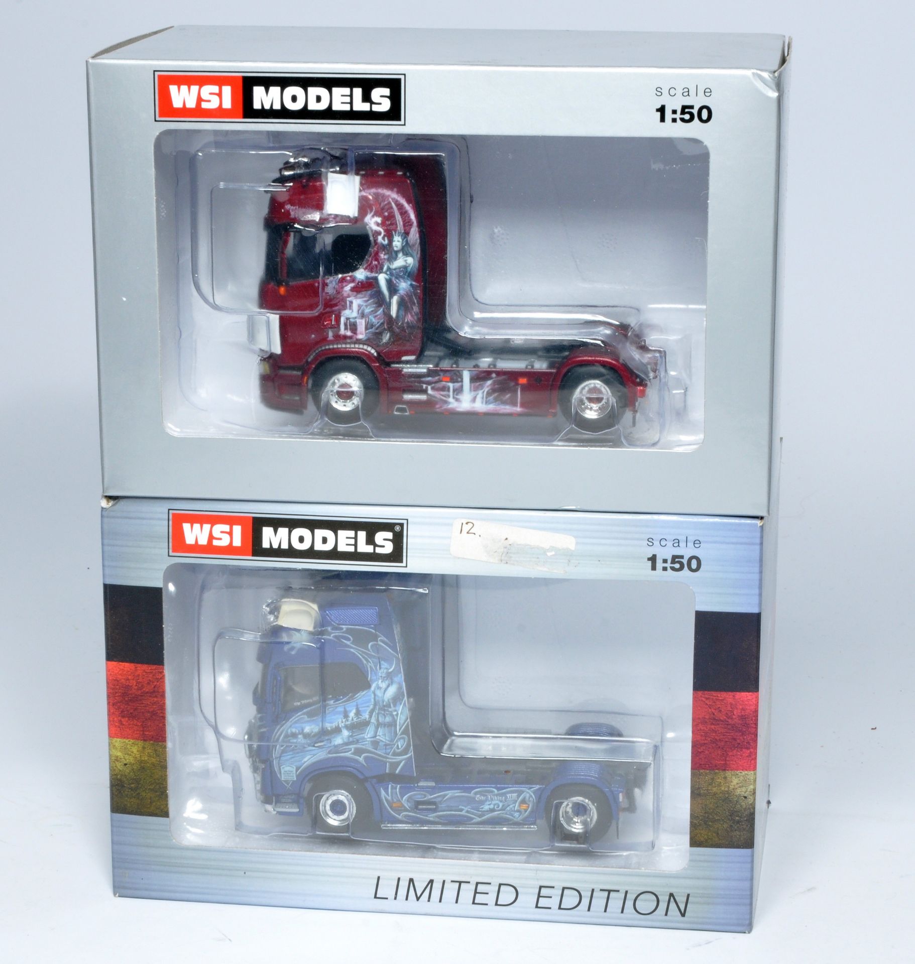 WSI 1/50 diecast model truck issue comprising du of continental trucks as shown. Looks to be without