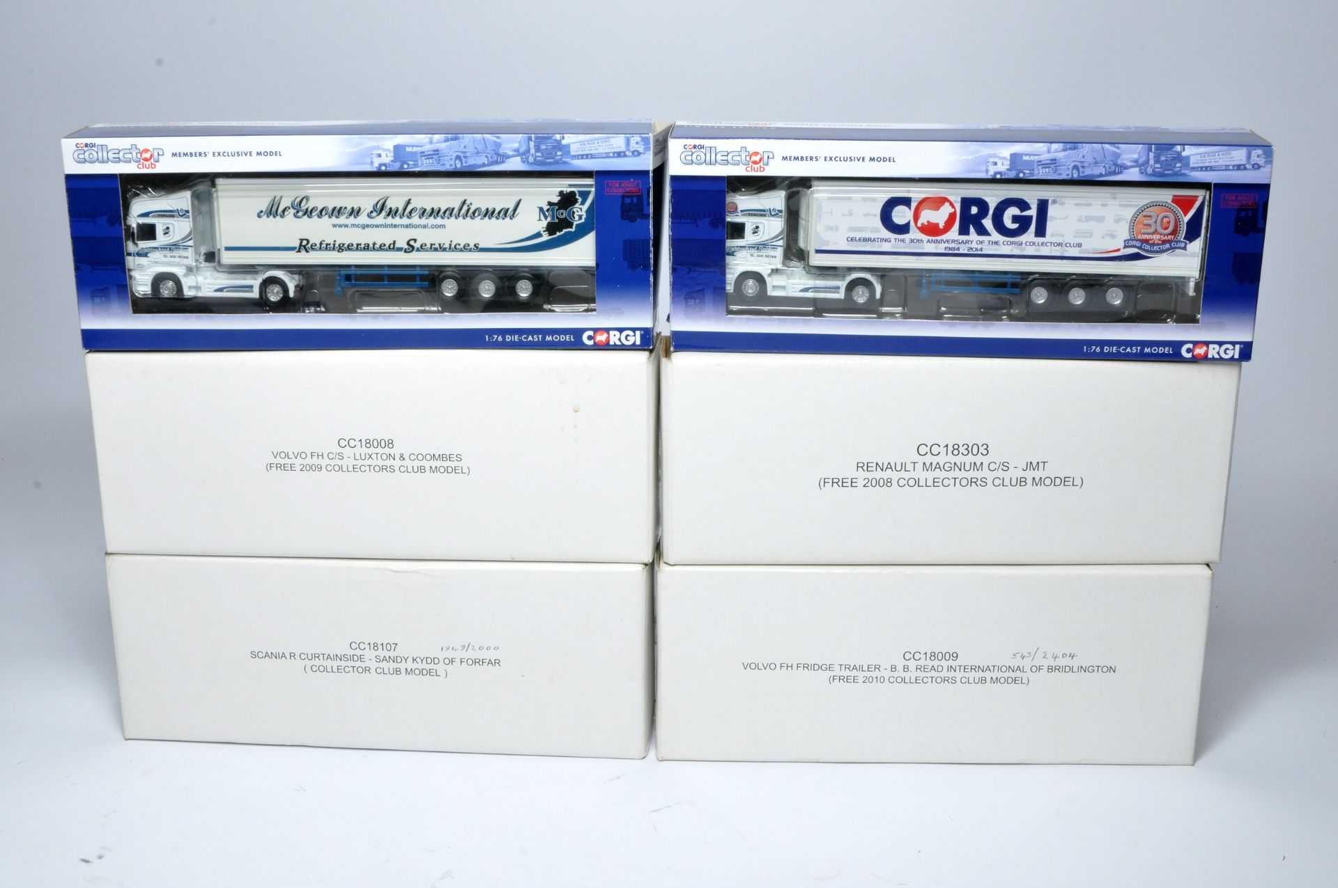Corgi 1/64 diecast model truck issues comprising Six various commercial releases relating to Limited