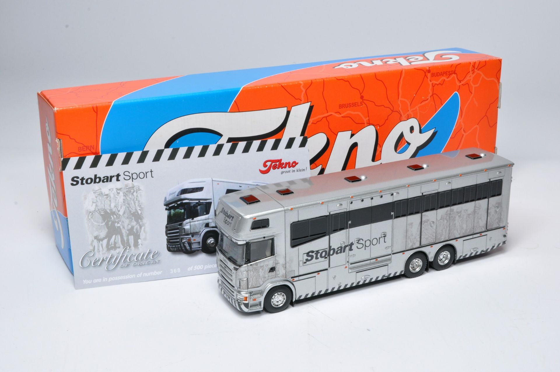 Tekno 1/50 diecast model truck issue comprising Oakley Horse Transporter. Limited Edition of 500