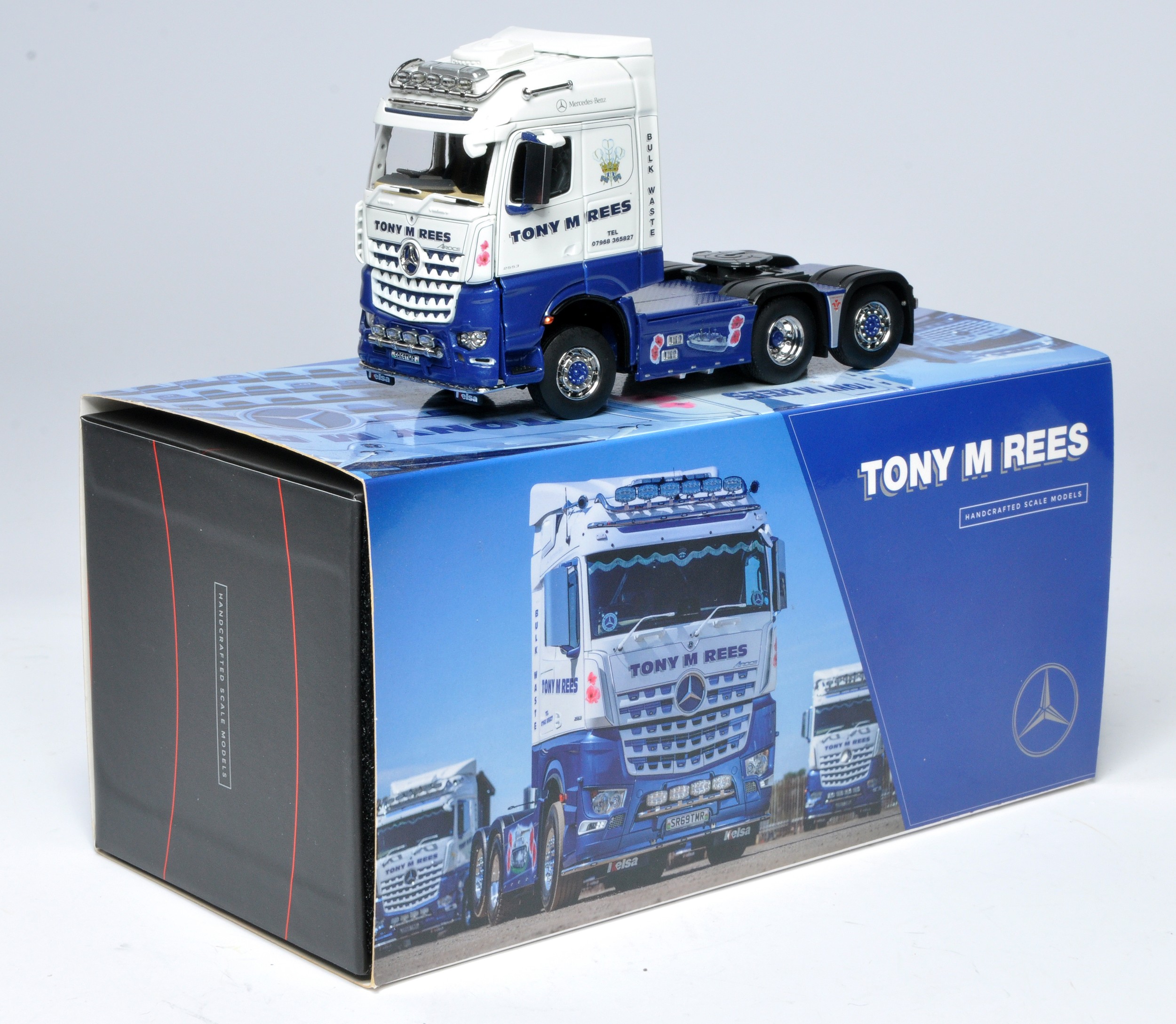 IMC 1/50 diecast model truck issue comprising Mercedes Benz Arocs Streamspace in the livery of