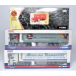 Corgi 1/50 diecast model truck issues x 3 comprising liveries of BLT, BRS and Mitchell. As shown but