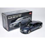 Kyosho 1/18 diecast model car issue comprising Audi A8 4.2 TDI. Looks to be without obvious sign