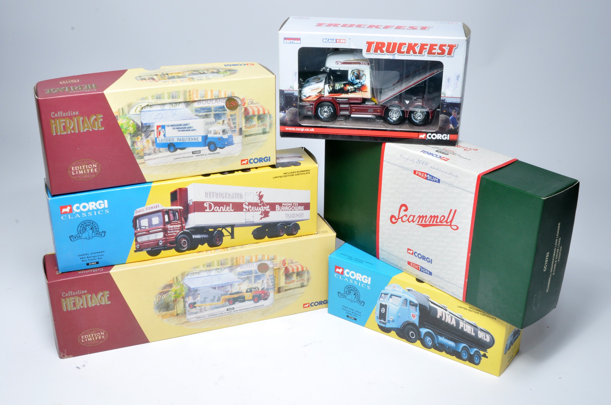 Corgi 1/50 diecast model truck issues comprising six various releases including Truckfest Scania