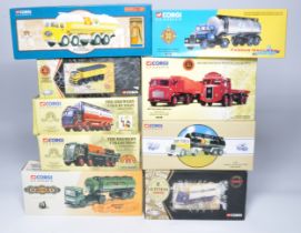 Corgi 1/50 diecast model truck issues comprising Nine various commercial releases relating to