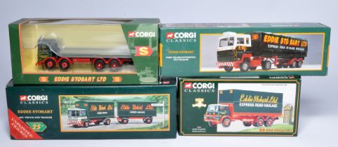 Corgi 1/50 diecast model truck issues comprising four various Eddie Stobart Issues. Looks to be very