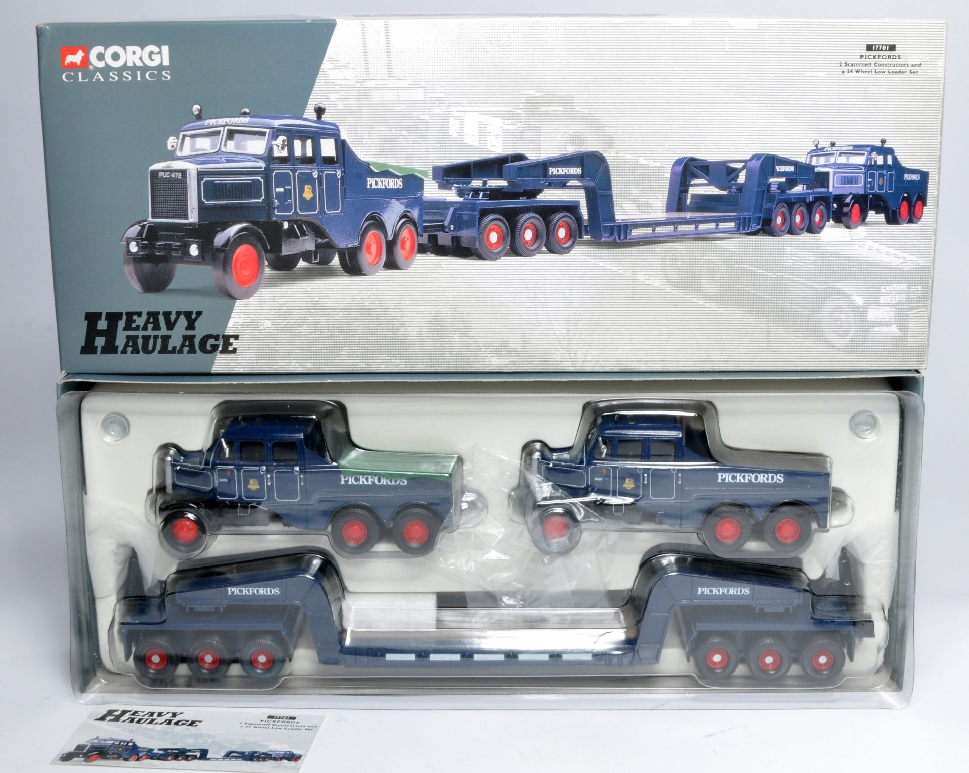 Corgi 1/50 diecast model truck issue comprising No. 17701 Scammell Constructor Set in the livery
