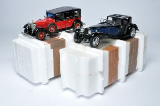 Franklin Mint 1/24 diecast model issues comprising 1935 Mercedes Benz 770K plus 1930 Bugatti. Look