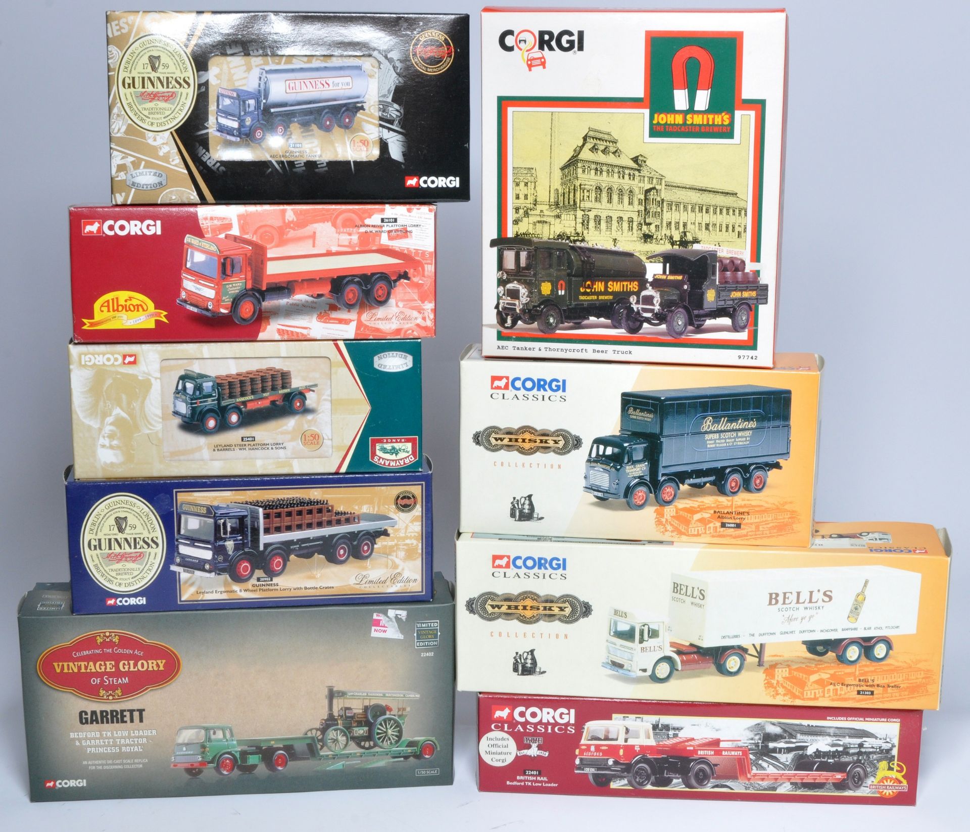Corgi 1/50 diecast model truck issues comprising Nine various commercial releases relating to