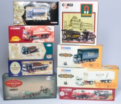 Corgi 1/50 diecast model truck issues comprising Nine various commercial releases relating to