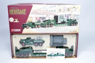 Corgi 1/50 diecast model truck issues comprising No. 55303 Diamond T Heavy Haulage Set. As shown but