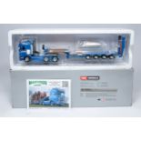 WSI 1/50 diecast model truck issue comprising Limited Edition 93/205 Scania Highline 6x2 and 4