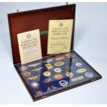 Danbury Mint Badges of the World's Greatest Motor Cars, boxed presentation set. Excellent.