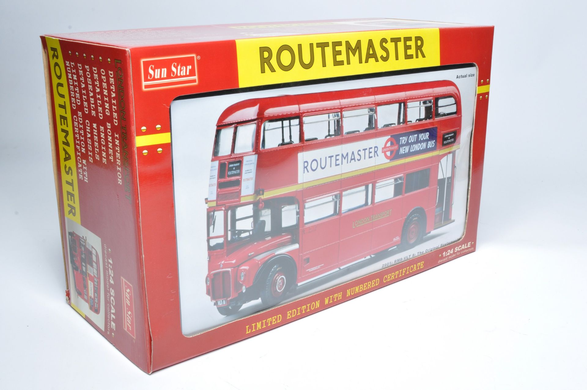 Sunstar 1/24 diecast model bus issue comprising No. 2901 London Transport 'The original