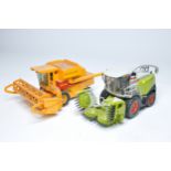 Siku 1/32 Claas Jaguar Forage Harvester plus Britains New Holland Combine. Heavy signs of display