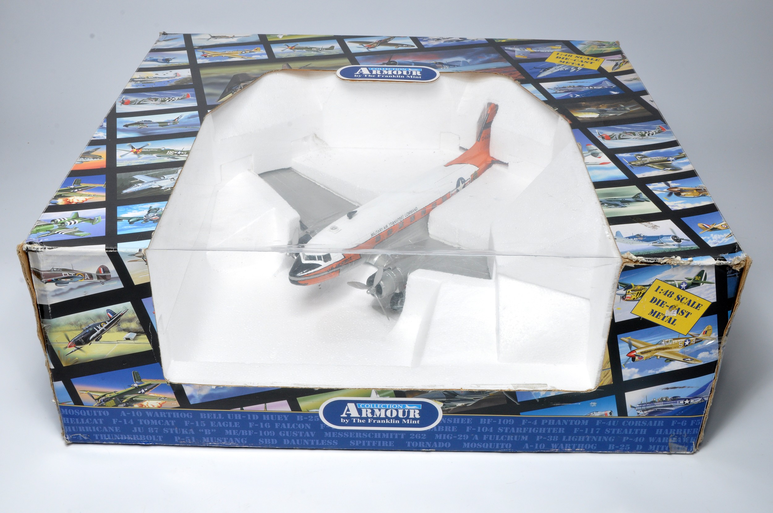 Franklin Mint 1/48 diecast model aircraft issue comprising No. B11E058 C47 Air Transport. Looks to