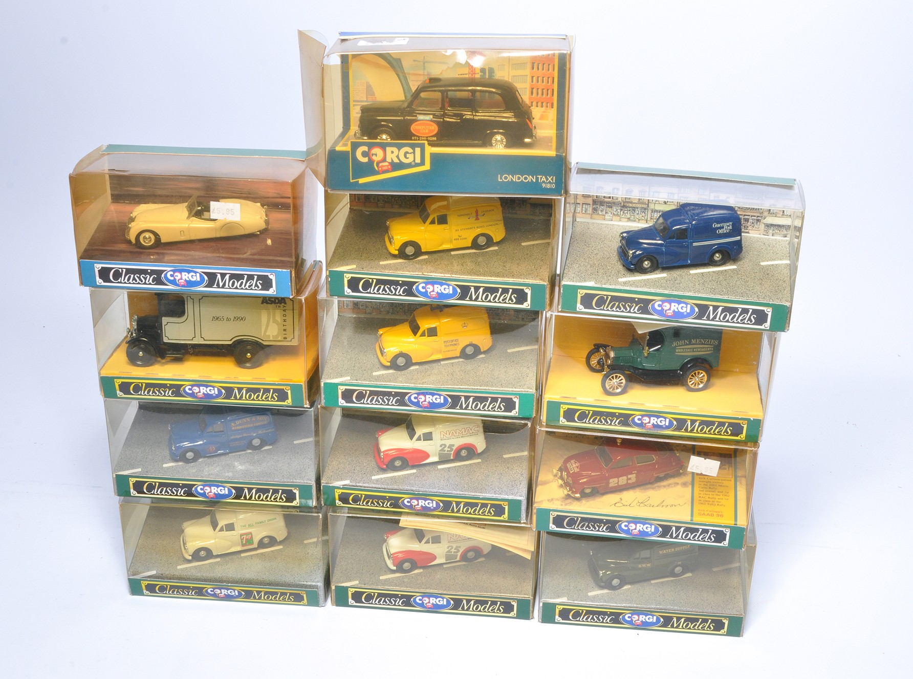 A group of thirteen Diecast Model Issues comprising mostly Corgi Classics as shown plus some others.