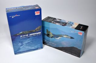 A duo of Hobby Master 1/72 diecast military aircraft as shown. Displayed with some signs of