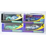 Scalextric slot car issues comprising Ford GT Scalextric Club 2007, Porsche 911 GT3R, Ford Gran