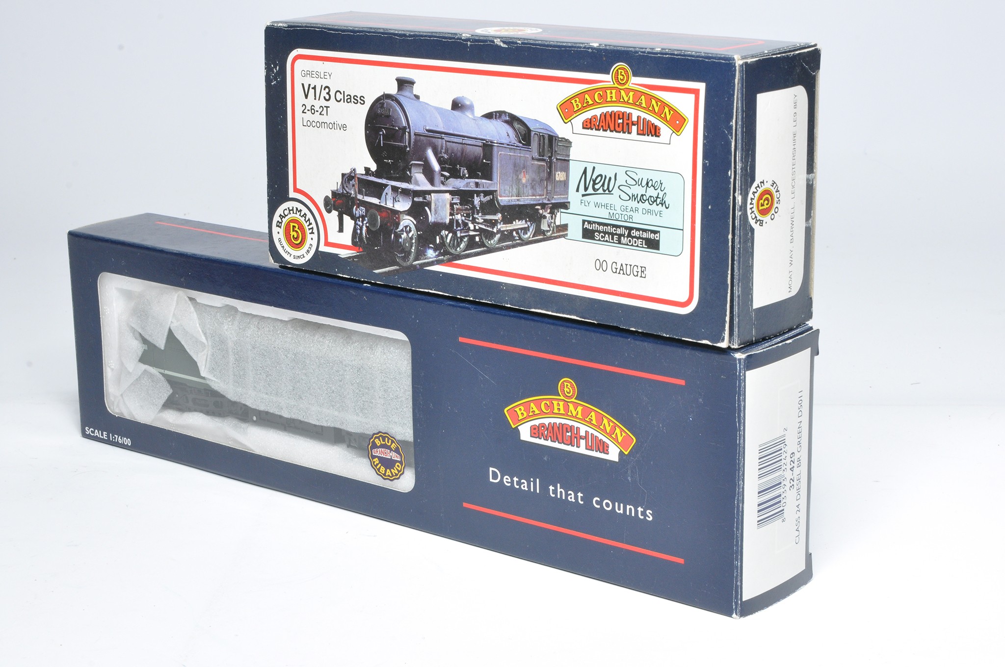 Bachmann Model Railway comprising locomotive issues No. 31-604 V3 Tank 67666 plus No. 32-429 Class