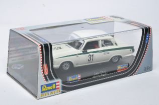 Slot Car model issue comprising Revell Lotus Cortina. Looks to be excellent in original box.