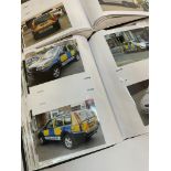 A large collection of police vehicle photographs comprising ten albums showcasing worldwide interest