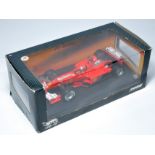 Hot Wheels 1/18 diecast model issue comprising Ferrari Formula One Racing Car - M Schumacher.