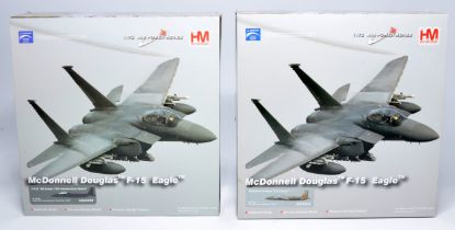 Hobby Master 1/72 diecast model aircraft duo comprising No. HA4502 McDonnell Douglas F-15 Eagle plus