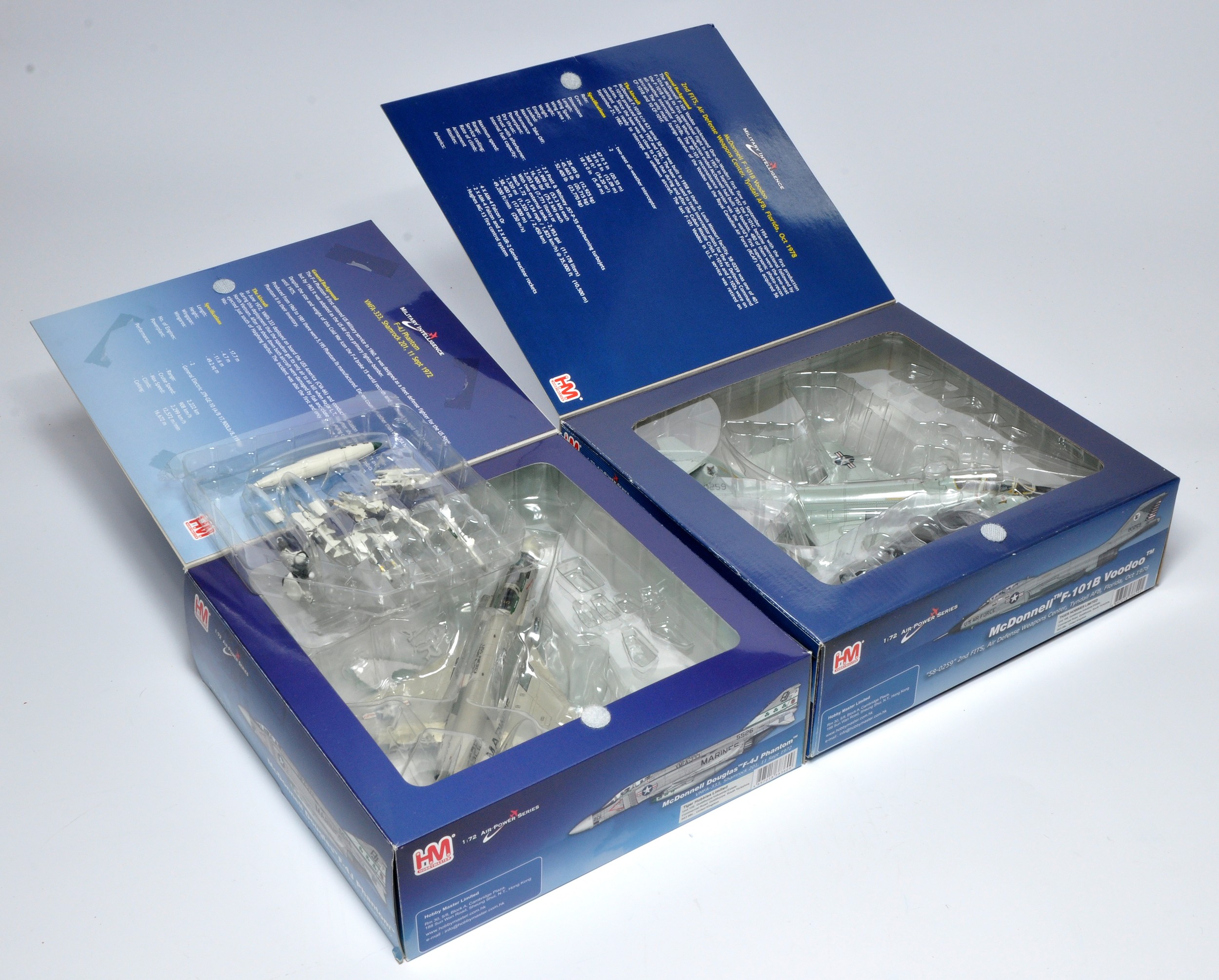 Hobby Master 1/72 diecast model aircraft duo comprising No. HA1911 McDonnell Douglas F-4J Phantom - Bild 2 aus 2