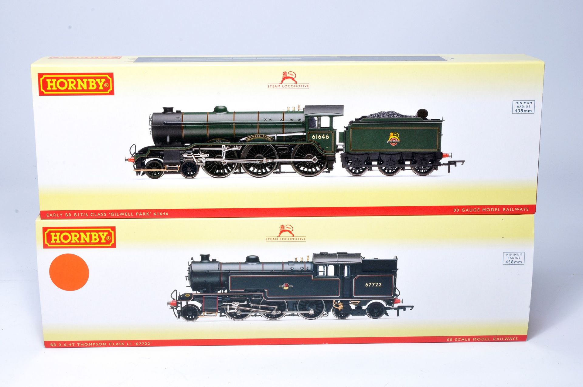 Hornby Model Railway comprising duo of locomotive issues including No. R3318 BR Class B17/6