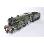 Hornby O Gauge Model Railway issue comprising Lord Nelson Locomotive SR 850 with tender. Displays