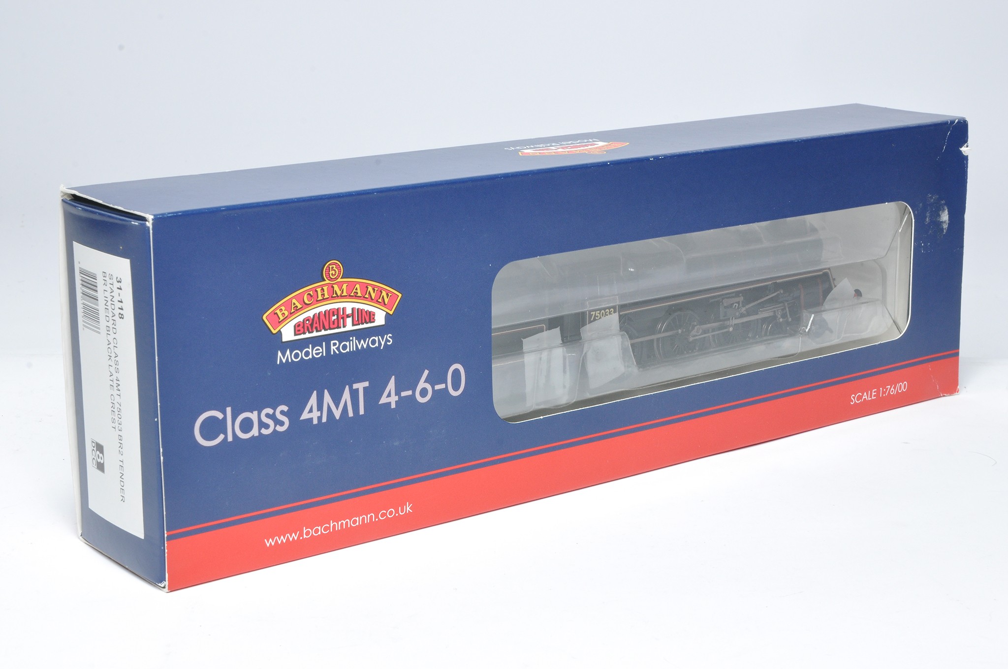 Bachmann Model Railway comprising locomotive issue No. 31-118 Class 4MT 75033. Looks to be without
