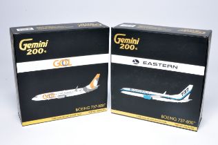 Gemini 1/200 Diecast Model Aircraft Issues comprising No. G2EAL581 Boein 737-800 Eastern plus No.